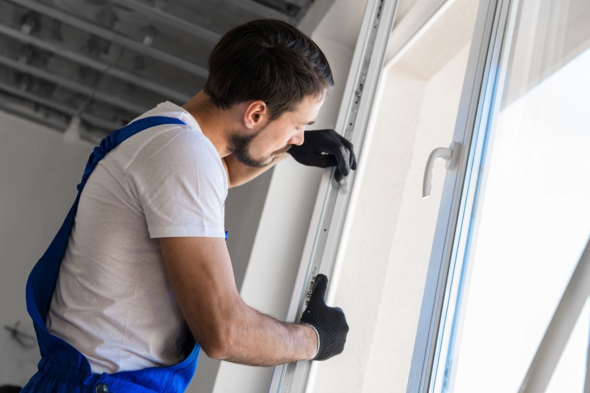 Commercial window installation